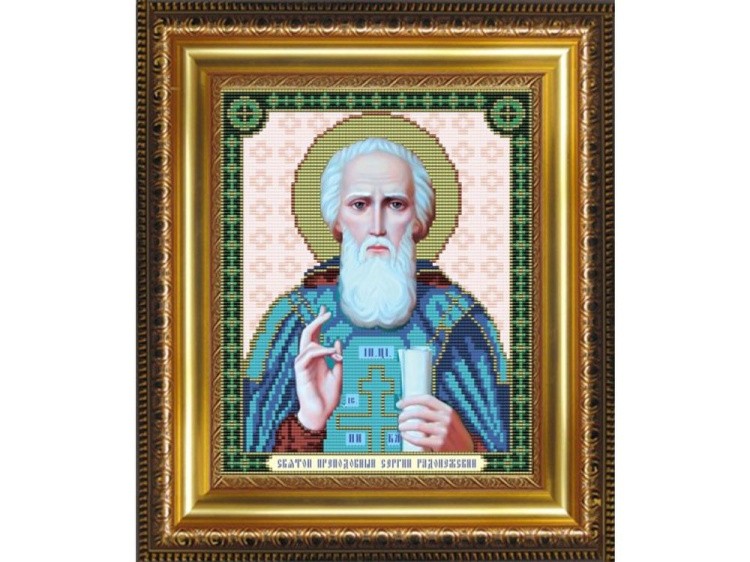 Рисунок на ткани «Св.Преподобный Сергий Радонежский»