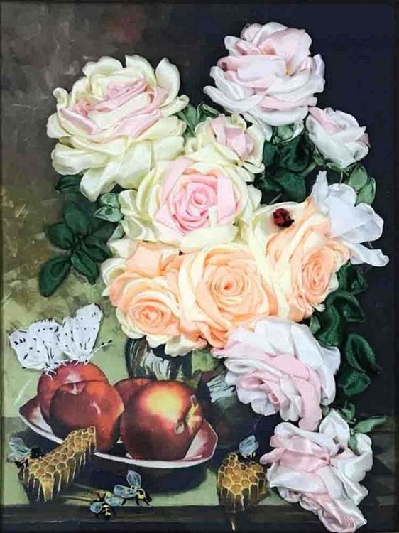 Набор для вышивания «Розы с медом»