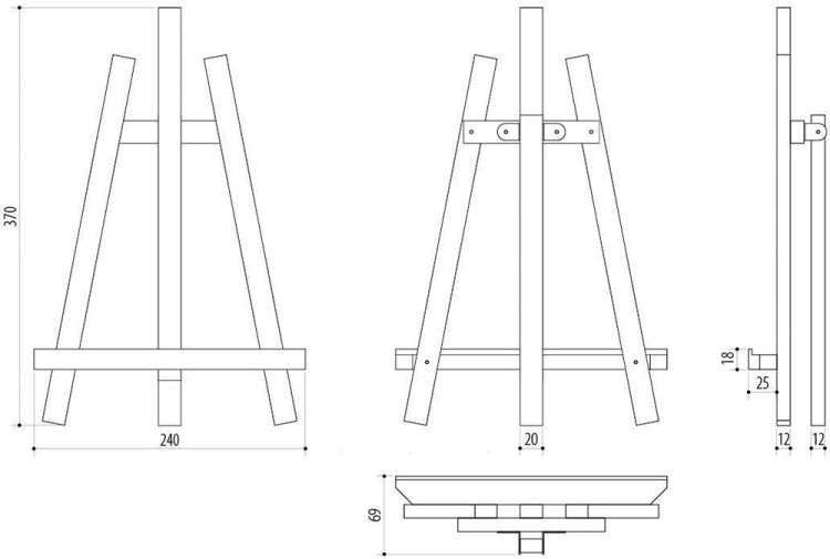 Мольберт настольный-мини — картинка 4