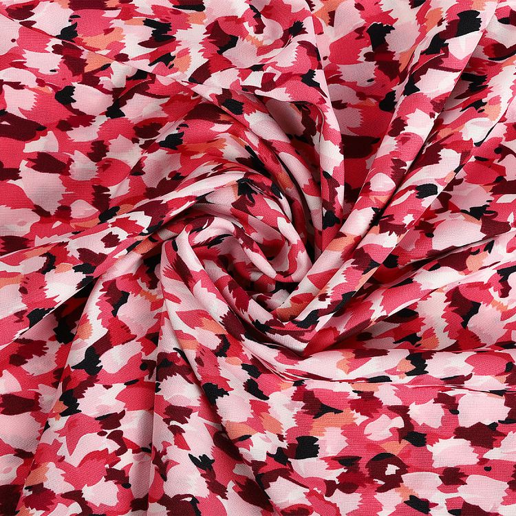 Ткань Софт, 5 м, ширина 150 см, 105 г/м2, цвет: розовый, принт, TBY