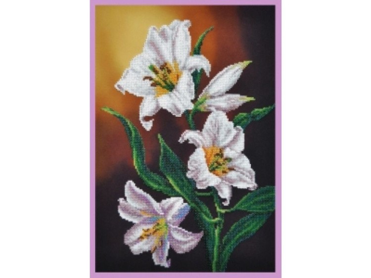 Набор для вышивания бисером «Ветка лилии»