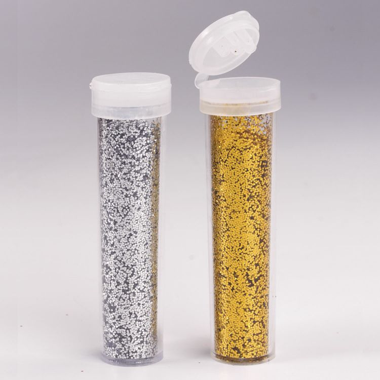 Блестки (глиттер), набор золото и серебро, 6 шт по 6,5 г, Остров Сокровищ — картинка 2