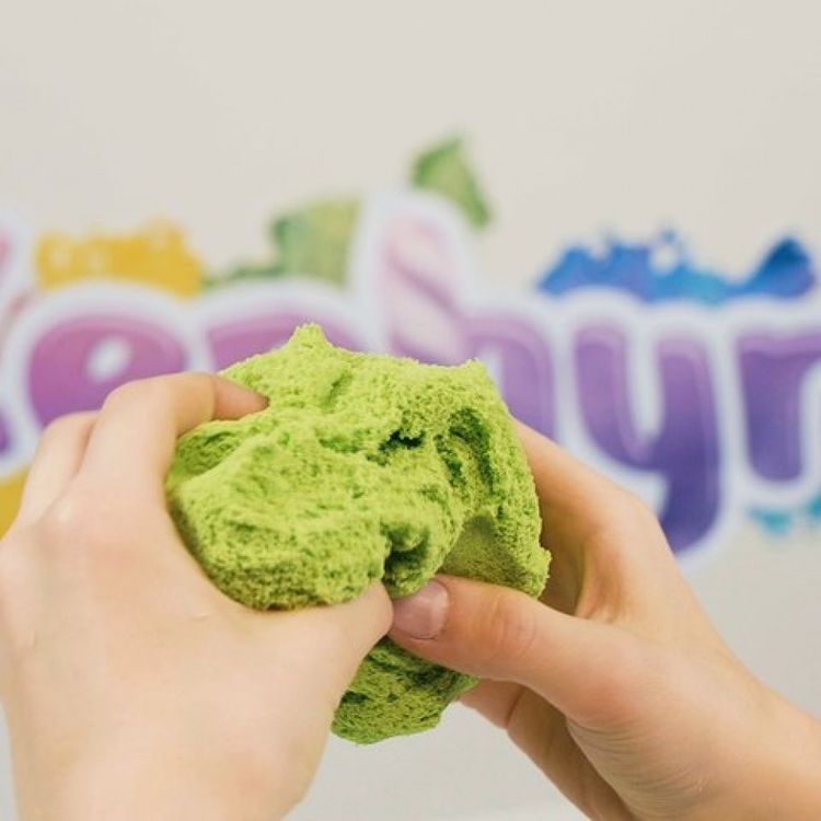 Кинетический пластилин Zephyr, зеленый — картинка 3