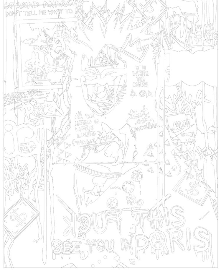 Картина по номерам «Pop Art Поп-арт: Мона Лиза панк» — картинка 3