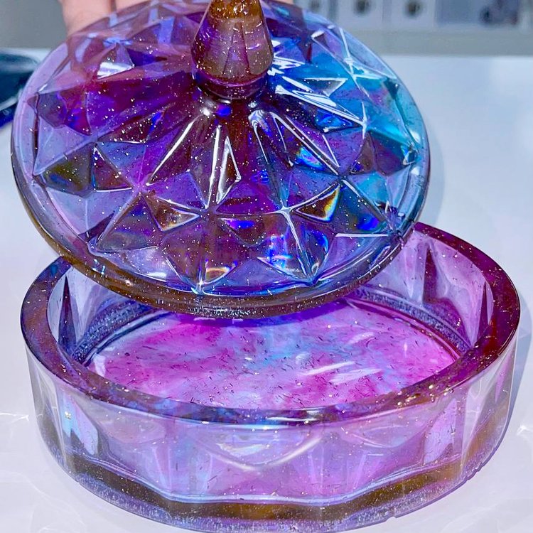 Силиконовый молд - Шкатулка №8, d13,5 см — картинка 4