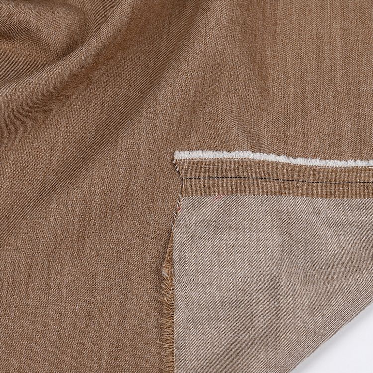 Ткань Костюмная Гальяно, 5 м, ширина 150 см, 200 г/м2, цвет: темно-бежевый меланж, TBY — картинка 3