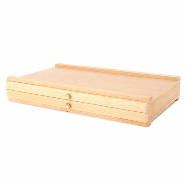 Органайзер для пастели ГАММА «Студия», бук, 27х7,3х41 см, 2 уровня — картинка 2