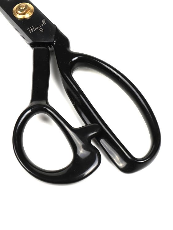 Ножницы портновские 09, 235/115 мм, цельнометалл., ручка силикон, Maxwell premium — картинка 3