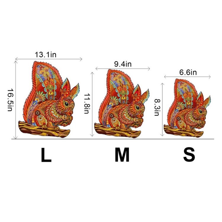 Деревянные пазлы «Лесная Белка S», Woodbests — картинка 2