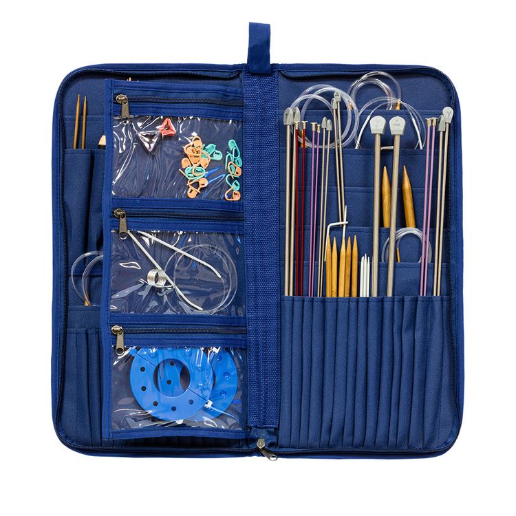 Органайзер для спиц и крючков «Клетка бежевая», 43 см, Gamma — картинка 3