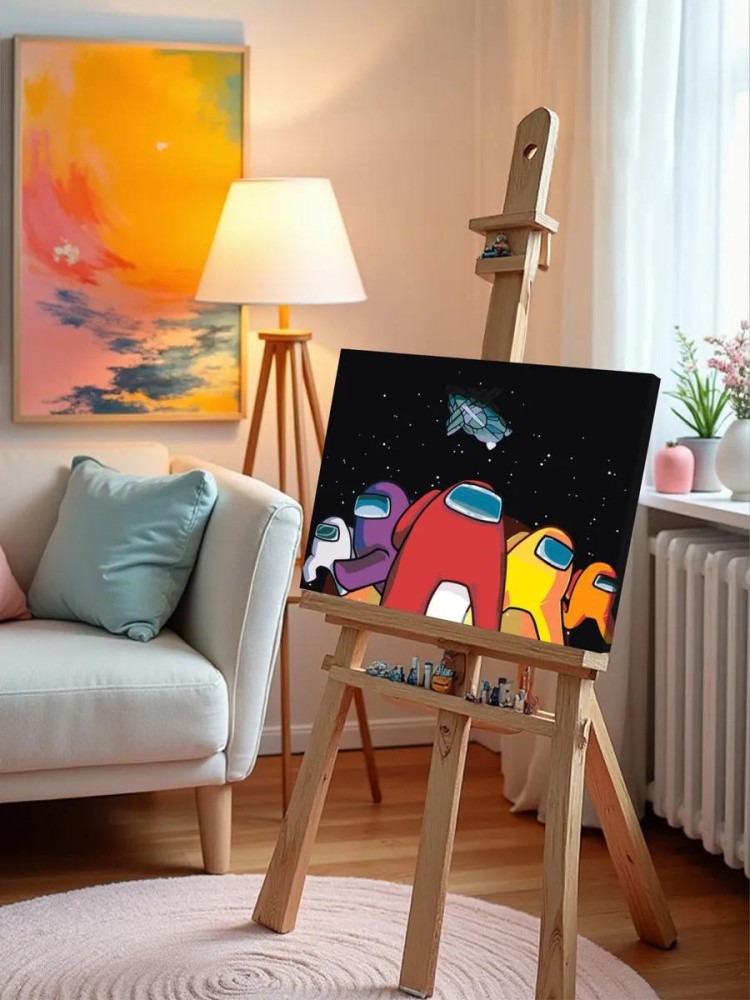 Картина по номерам «Among Us Амонг Ас: Герои в космосе 2» — картинка 10