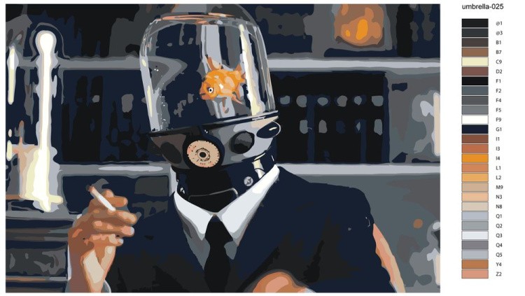 Картина по номерам «Академия Амбрелла: Кармайкл» — картинка 2