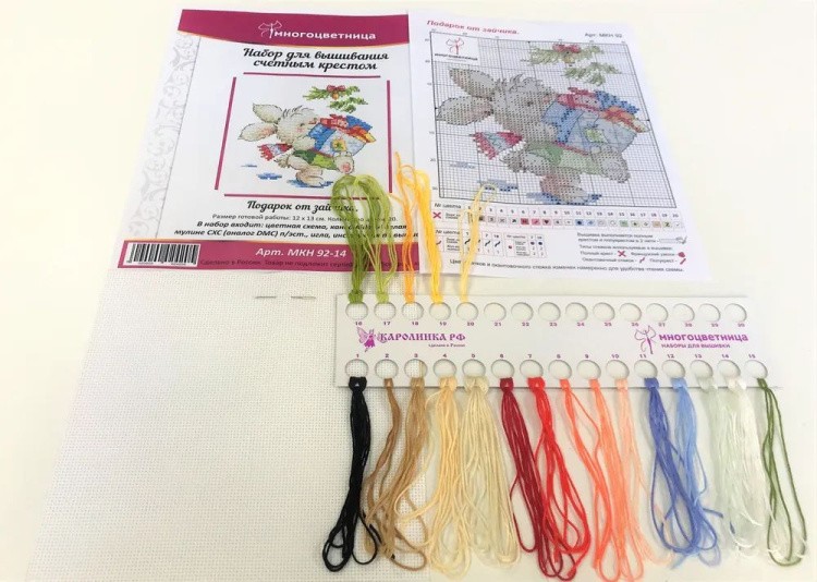 Набор для вышивания «Подарок от зайчика» — картинка 2