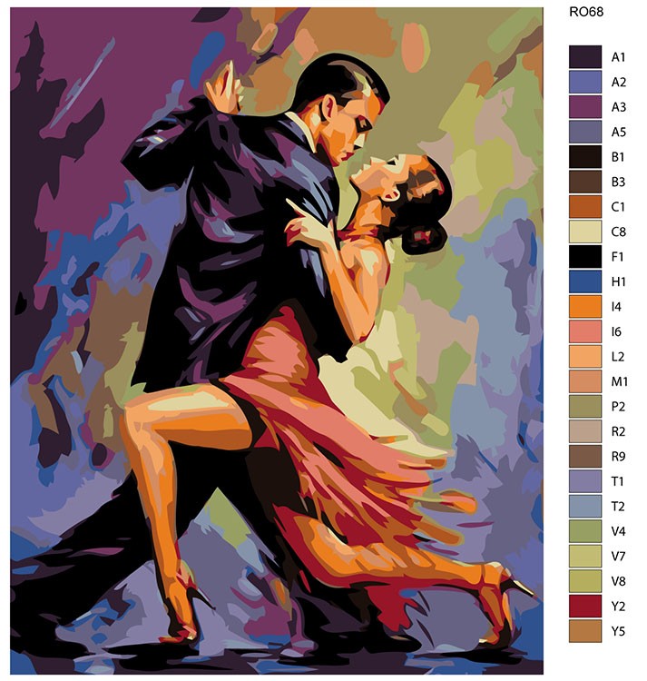 Картина по номерам «Танго» — картинка 2