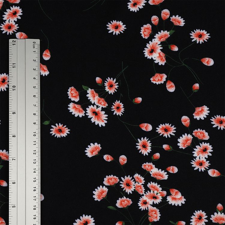 Ткань Штапель с рисунком, 5 м, ширина 145 см, 110 г/м2, цвет: с2 синий, TBY — картинка 4