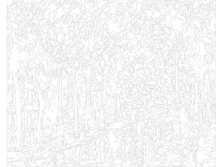 Картина по номерам «Ночная аллея» — картинка 3