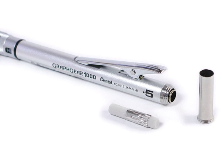 Карандаш автоматический профессиональный GRAPHGEAR 1000 0,5 мм, НВ, Pentel — картинка 5