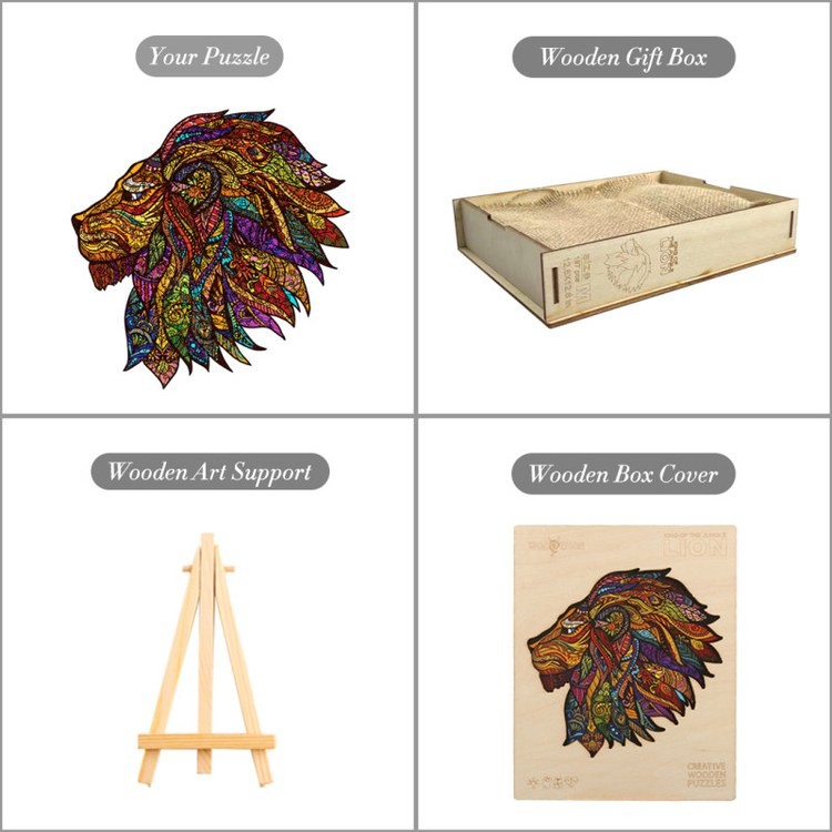 Деревянные пазлы «Король Джунглей L», Woodbests — картинка 6