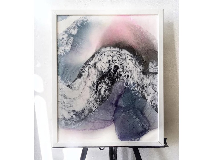 Алкогольные чернила белые (White Mixativ) 20 мл, Craft Alcohol INK — картинка 4