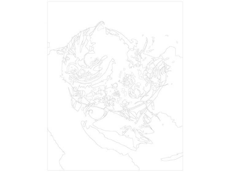 Картина по номерам «Улыбка Чеширского кота» — картинка 3