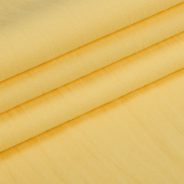 Ткань Хлопок крэш, 5 м х 150 см, 90 г/м², цвет: желтый, TBY — картинка 2