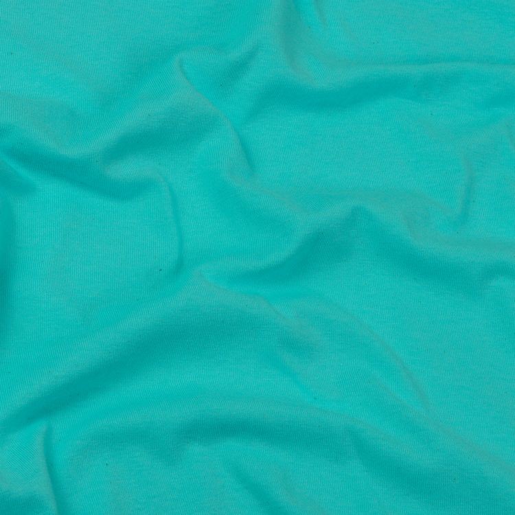 Ткань трикотаж Кулирка, опененд, 10 м x 200 см, 145 г/м², цвет: светло-бирюзовый, TBY — картинка 3