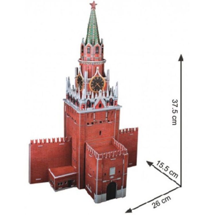 3D-пазл CubicFun Спасская башня (Россия) — картинка 3