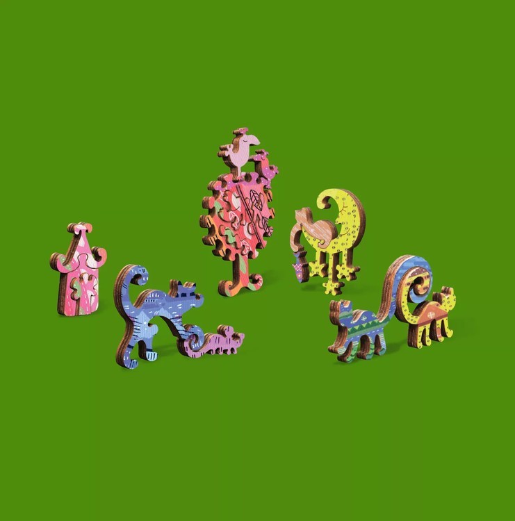 Деревянные пазлы DAVICI «Город котиков» — картинка 3