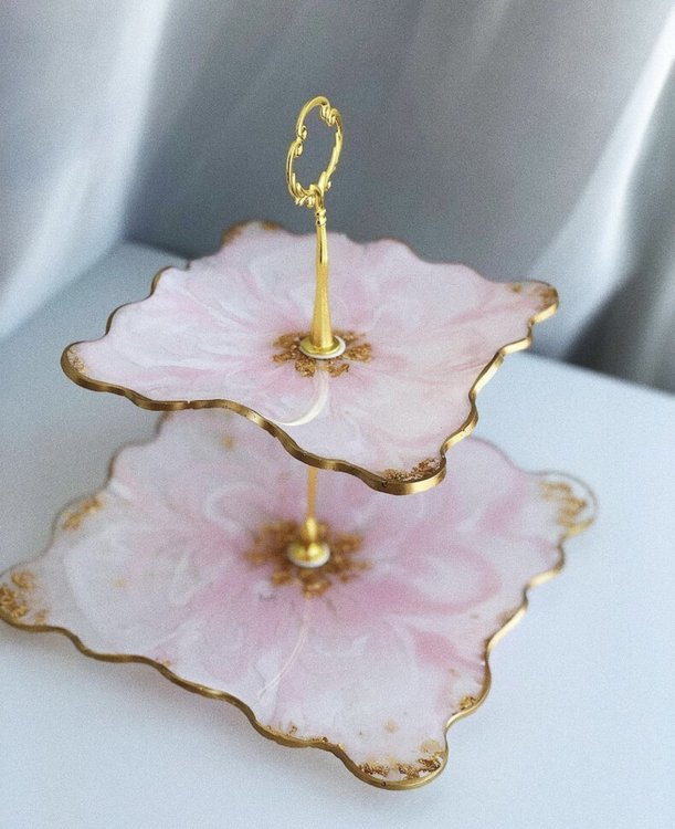 Силиконовый молд - Заготовка для фруктовницы квадратная, набор — картинка 4