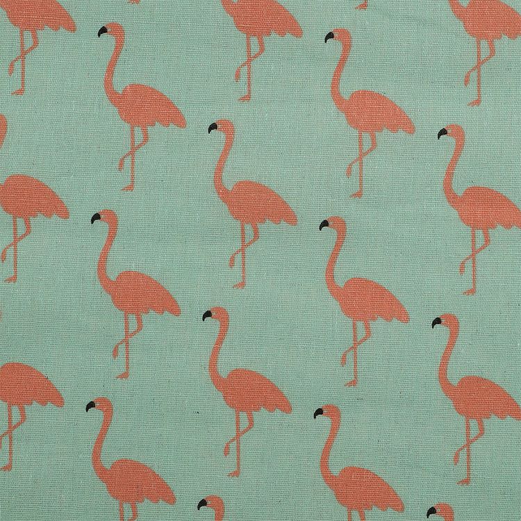 Ткань Лен, 140 г/м², 5 м x 150 см, цвет: розовый, животный принт, TBY — картинка 4