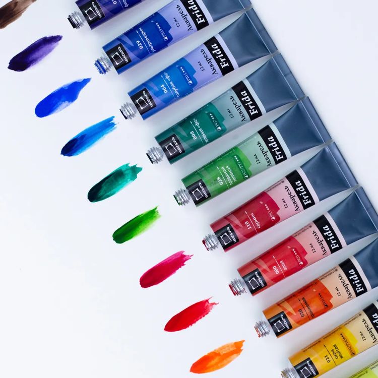 Набор акварельных красок «Frida», 12 цв. по 12 мл, Малевичъ — картинка 7