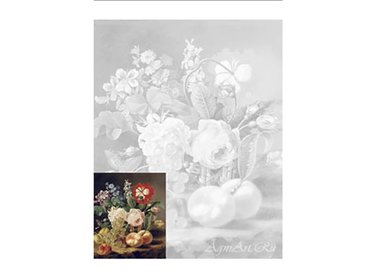 Холст «Цветы и фрукты» — картинка 2