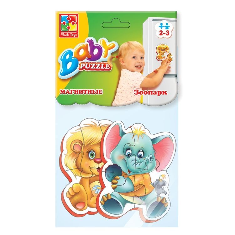 Мягкие магнитные Baby puzzle «Зоопарк»