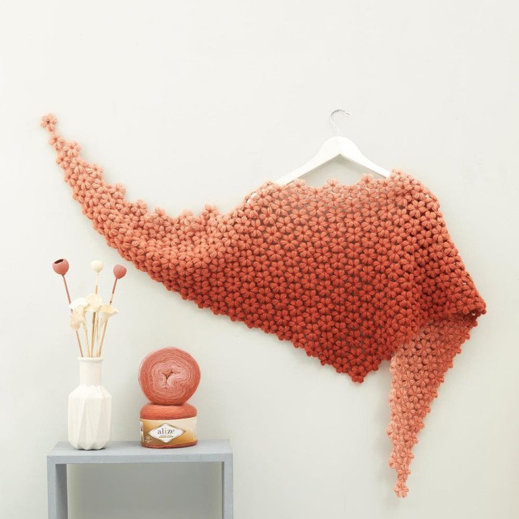 Пряжа ALIZE Angora Gold Ombre Batik (7243), кофе, 5 шт. по 150 г — картинка 8