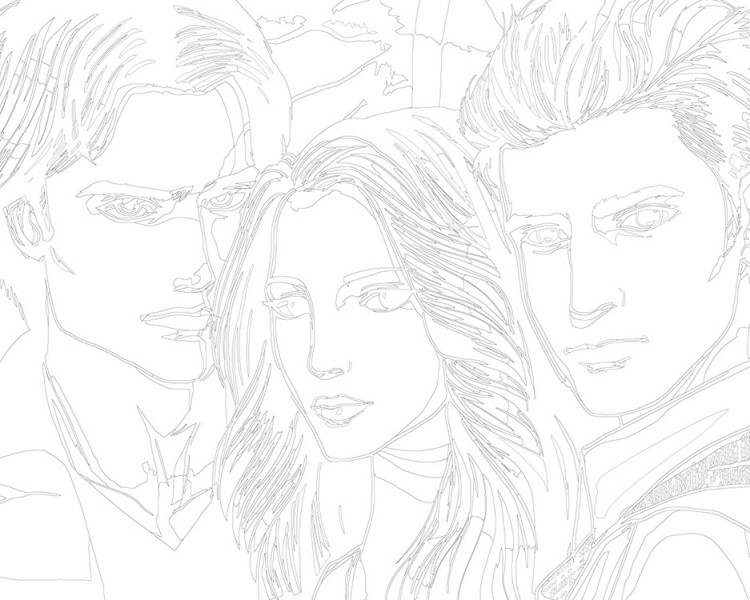 Картина по номерам «Дневники вампира: Деймон, Елена и Стефан» — картинка 3