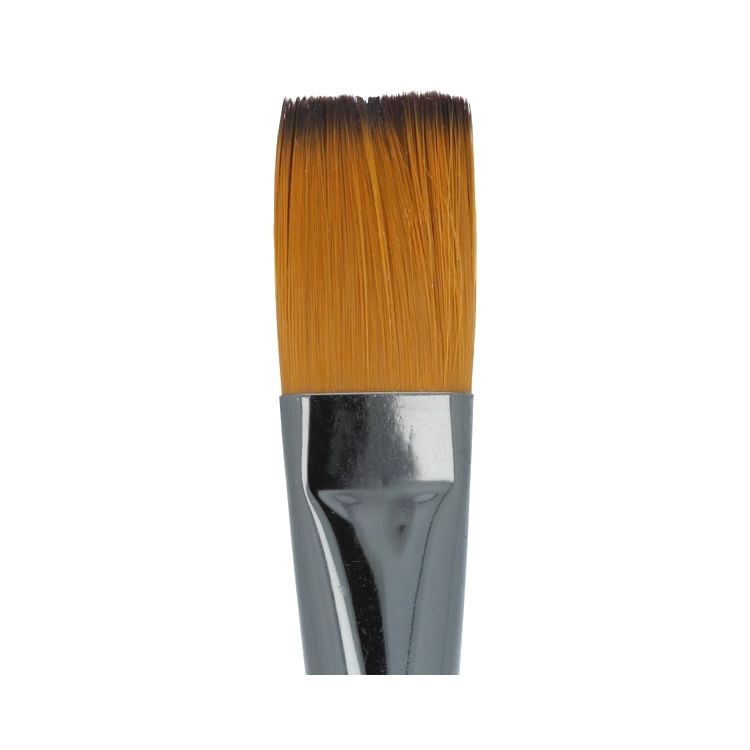 Кисть синтетика №24, плоская, 5 шт., короткая ручка, Vista-Artista — картинка 2