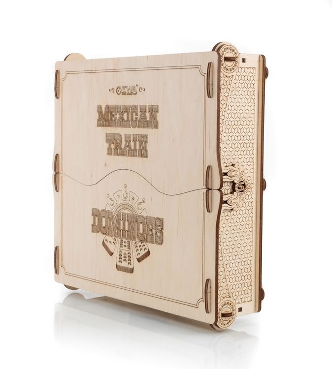 Сборная деревянная настольная игра 3D EWA Домино Мексиканский поезд — картинка 6