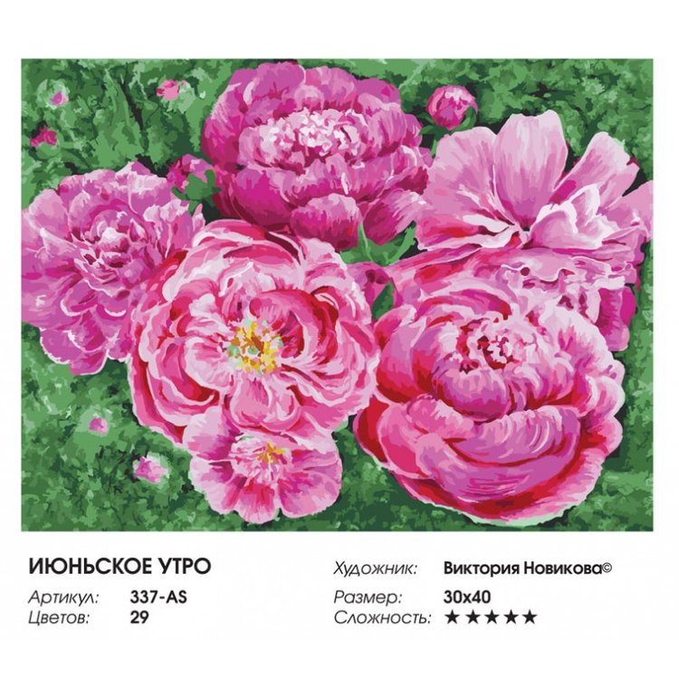 Картина по номерам «Июньское утро» — картинка 2