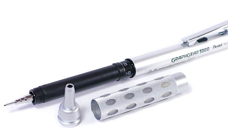 Карандаш автоматический профессиональный GRAPHGEAR 1000 0,5 мм, НВ, Pentel — картинка 3