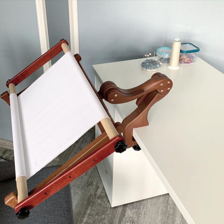 Держатель для пялец «Змей Горыныч» на струбцине с дополнительными лапками (тик), Дубко — картинка 8