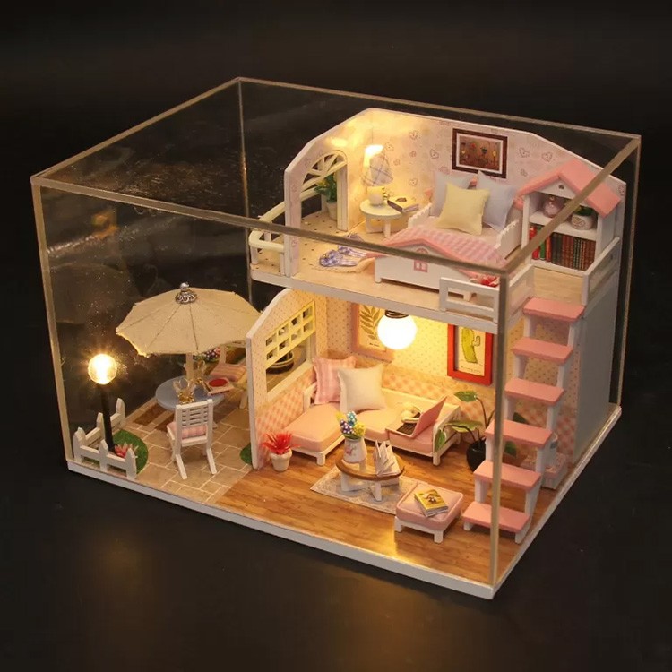 Сборная модель Румбокс. Миниатюрный Розовый Лофт — картинка 3