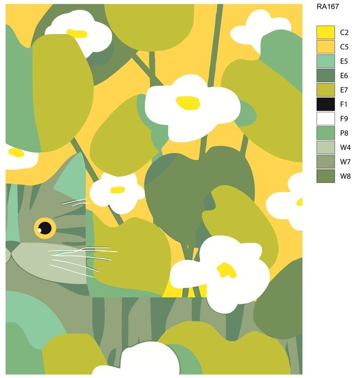 Картина по номерам «Найди котенка» — картинка 2