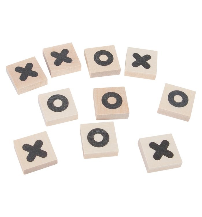Настольная игра «Крестики-нолики» (деревянные фишки) — картинка 3