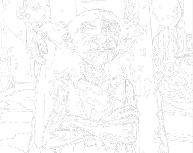 Картина по номерам «Гарри Поттер: Добби свободен!» — картинка 3