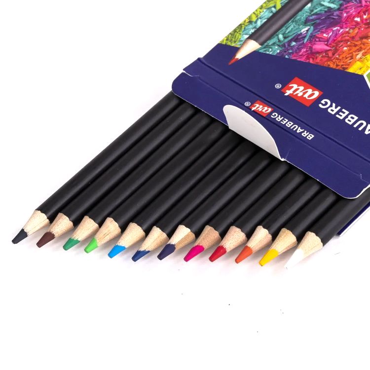 Карандаши художественные цветные BRAUBERG ART CLASSIC, 12 цв., мягкий грифель 3,3 мм — картинка 3