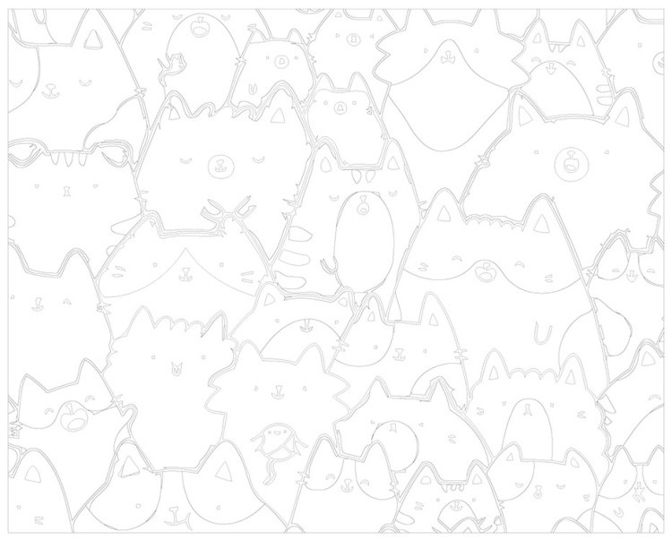 Картина по номерам «Много котиков не бывает» — картинка 3