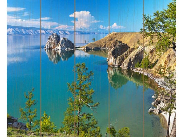 Картина по номерам по дереву Molly «Озеро Байкал»
