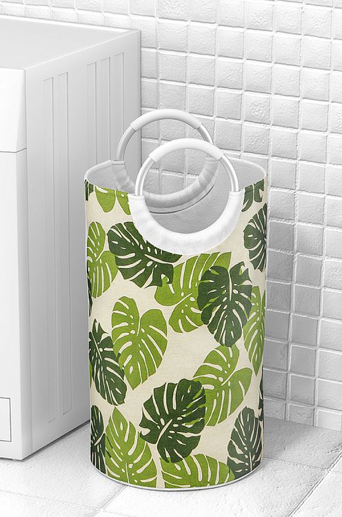 Ткань Лен, 140 г/м², 5 м x 150 см, цвет: белый, растительный принт, TBY — картинка 8