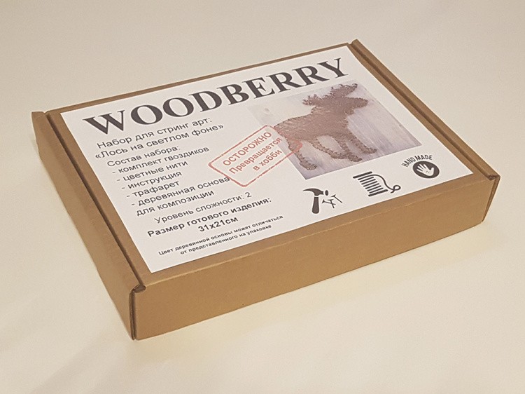 Набор для творчества STRING ART «Лось на светлом фоне» — картинка 2