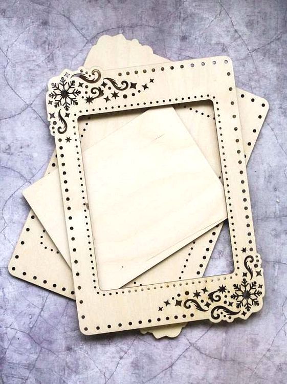 Рамка «Зима», малая, ажурная, 10x13 см — картинка 2